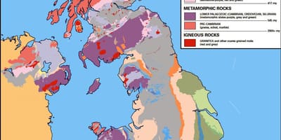Геологическая карта Великобритании
