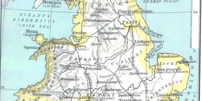 Карта Британии средневекового