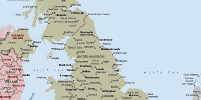 Приморские города Великобритании карта